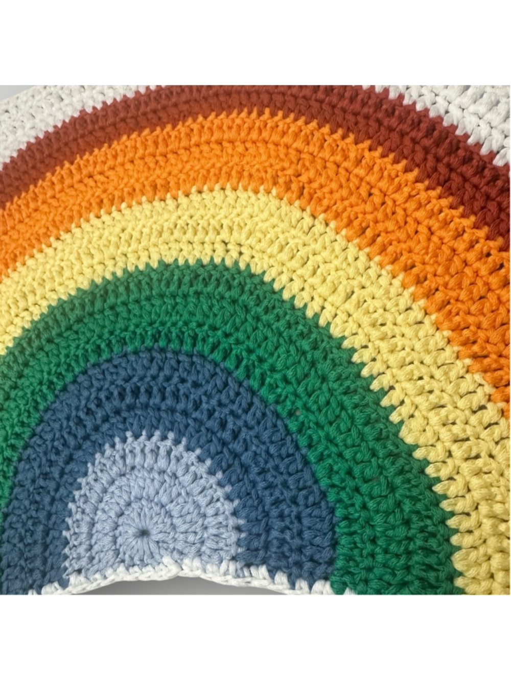 Women's SHEIN Rainbow Crochet Halter Crop Top 0XL White NWOT - Picture 5 of 8